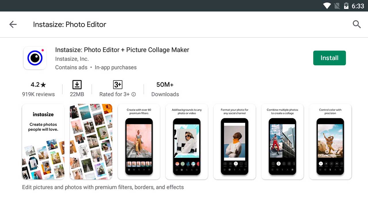 Download and Install Instasize: Photo Editor For PC (Windows 10/8/7)