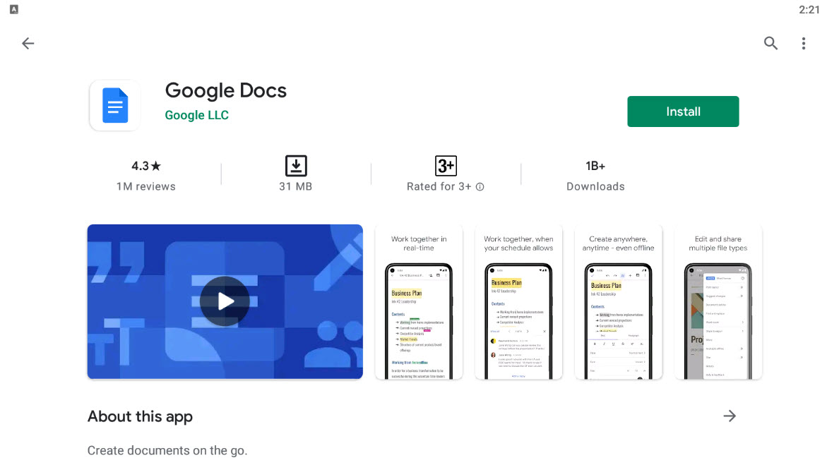 google docs download macbook